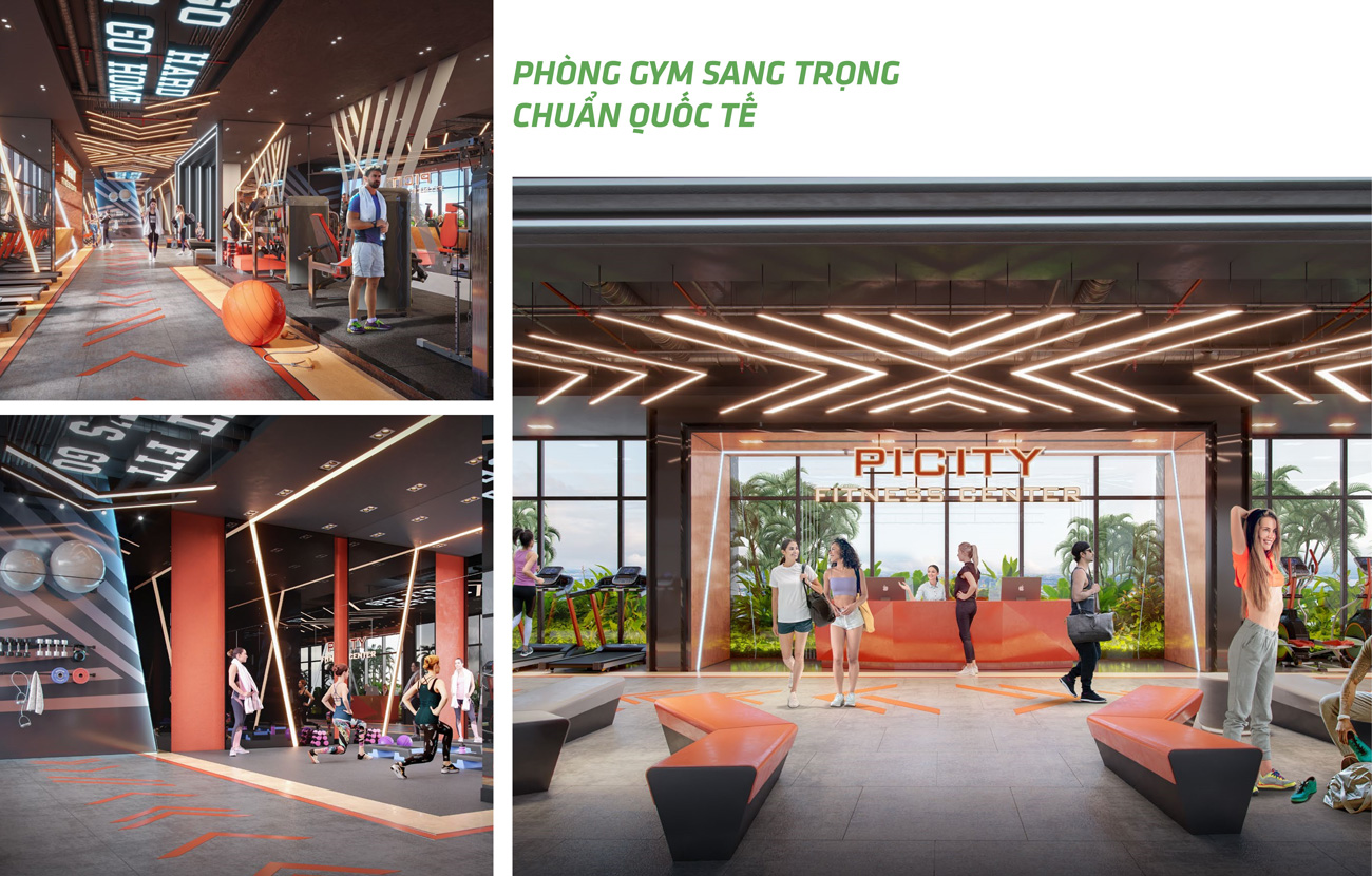 Phòng gym chuẩn quốc tế