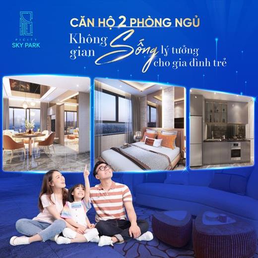 Căn hộ 2 phòng ngủ tại Picity Bình Dương đầy đủ công năng cho gia đình trẻ